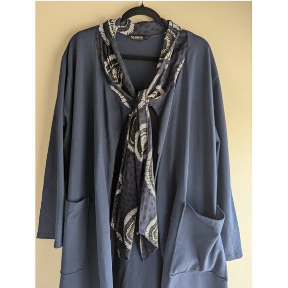 Le nove open cardigan with tie neck - Picture 5 of 7